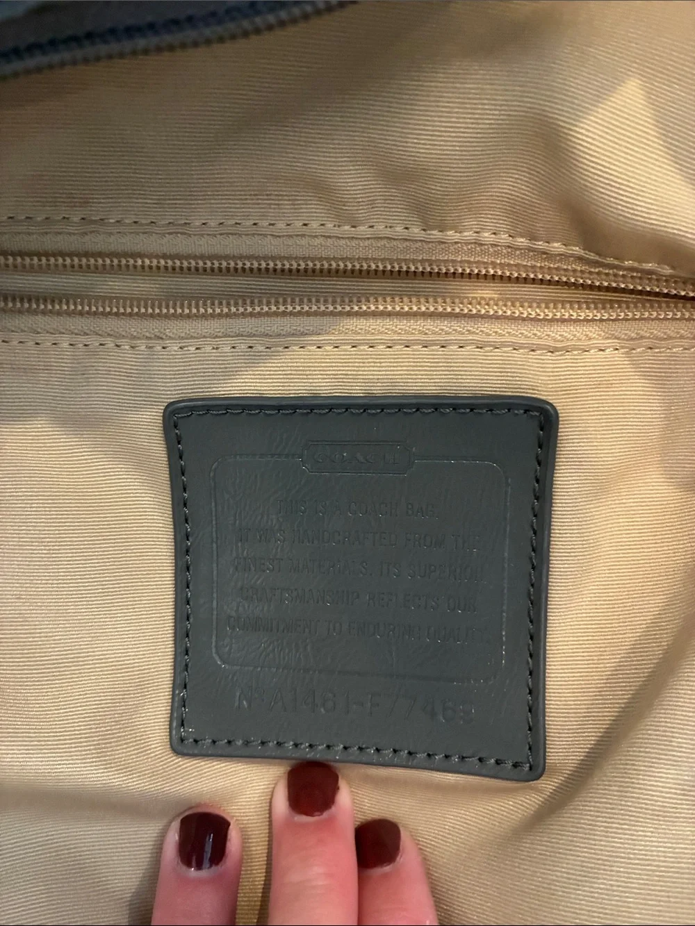 Coach Charcoal Signature Nylon Duffel Bag